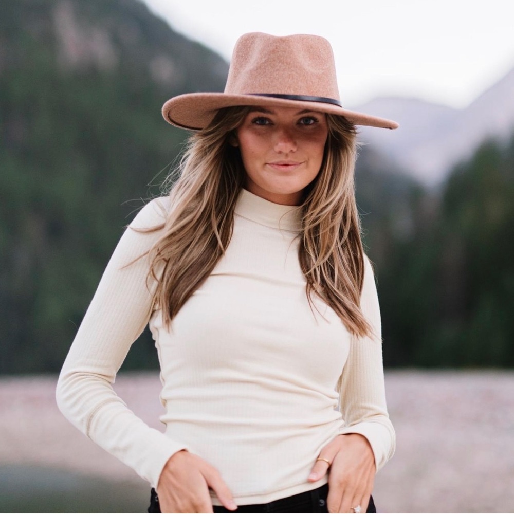 Tan Felt Hat